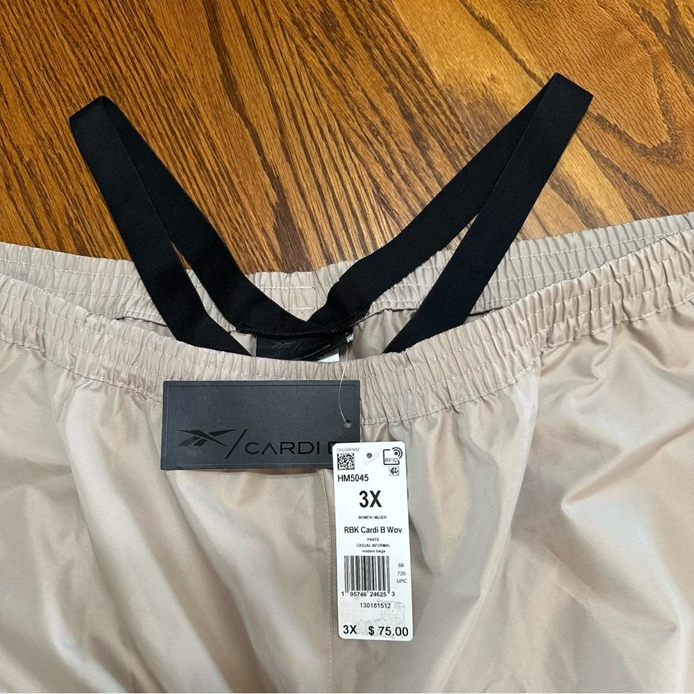 NWT Reebok Cardi B Woven Plus Size 3X Or 4X Casual Informal Tan Pant - Picture 6 of 10